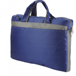Porta laptop barletta SIN970 portafolio organizador bolsa principal y frontal bolso maletín azul rojo poliester promocional mayoreo regalo ejecutivo impresion serigrafia bordado