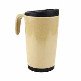 Taza amia TAZ016 fibra de arroz silicón 16 onzas taza de 85 x 155 cm vaso bebida cocina cafe te promocional mayoreo regalo ejecutivo impresión serigrafia grabado en arena sand blas termocalca