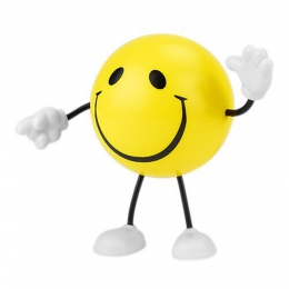 carita feliz antistress amarillo sonriente alegre satisfecho terapeutico relajante regalo ejecutivo personalizado tampografia serigrafia promocional SOC069 PU
