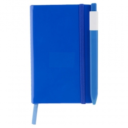 Libreta kady HL090  cuaderno agenda escritura diario 80 hojas raya bolígrafo con clip para insertar en libreta pluma tinta azul escuela trabajo estudiantes regalo ejecutivo promocional mayoreo impresión serigrafia